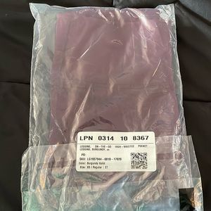 Brand new Fabletics burgundy leggings